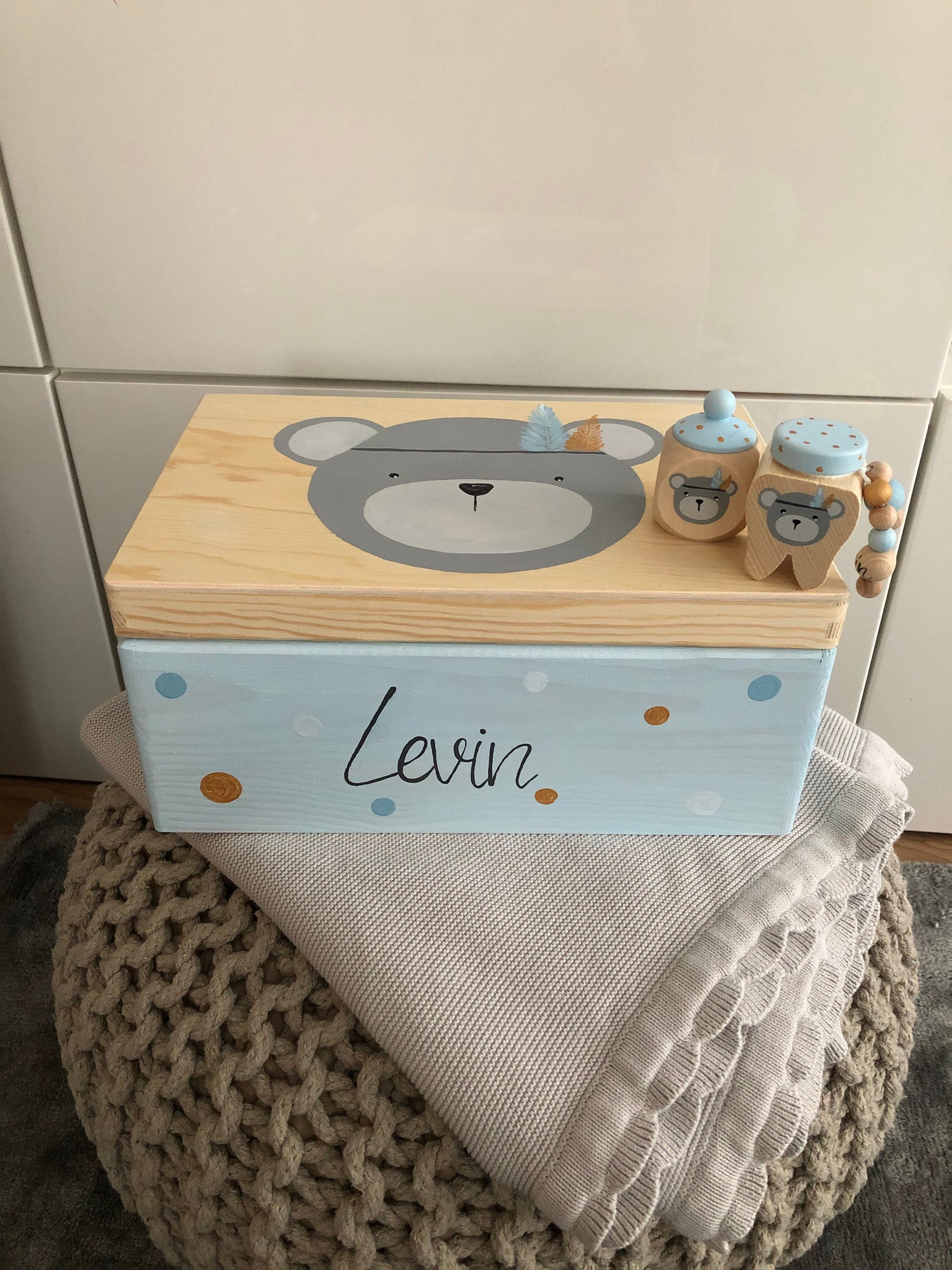 Kiste Boho Bär - Wood Kids World