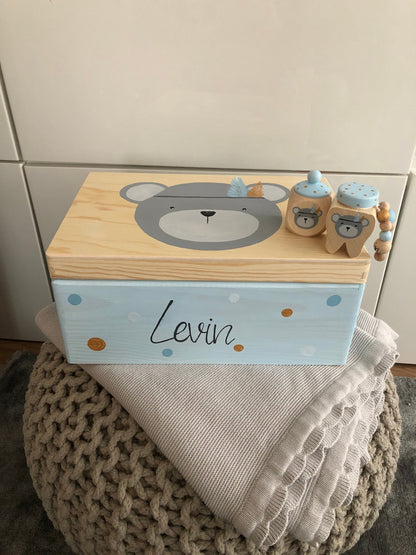 Kiste Boho Bär - Wood Kids World