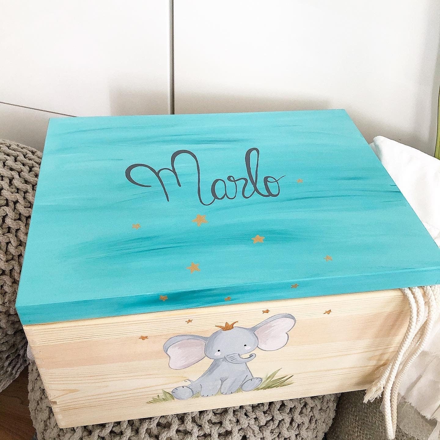 Kiste Elefantenkönig - Wood Kids World