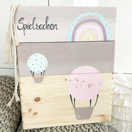 Stapelkiste Groß 3er Set Ballon - Wood Kids World