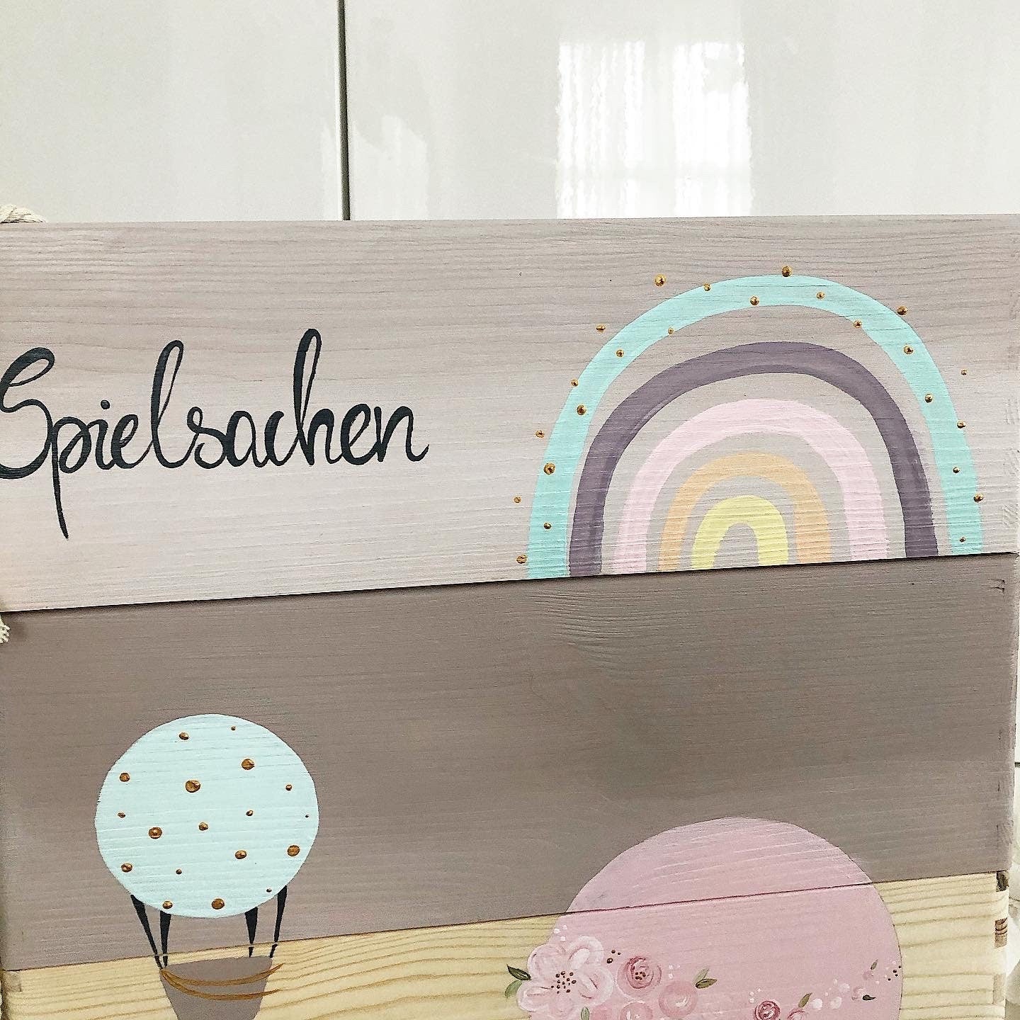 Stapelkiste Groß 3er Set Ballon - Wood Kids World