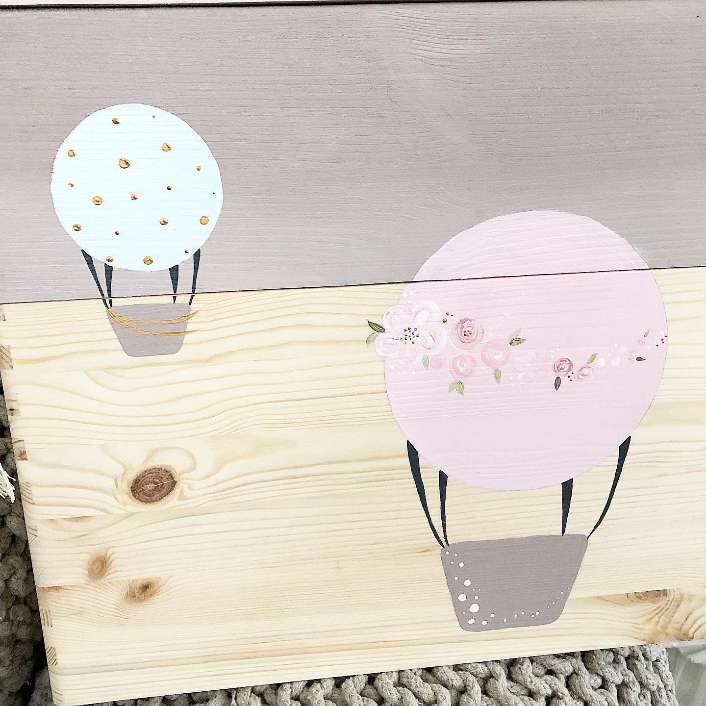 Stapelkiste Groß 3er Set Ballon - Wood Kids World
