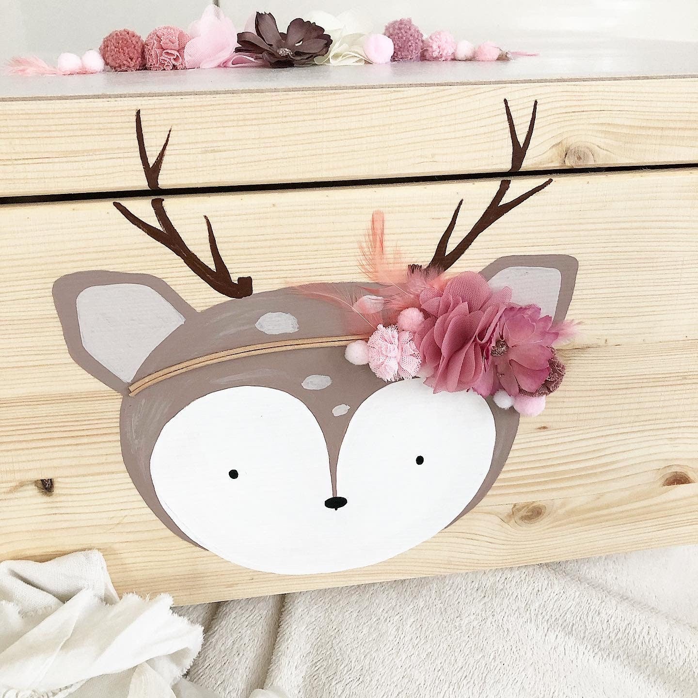 Kiste 3D Boho Reh - Wood Kids World
