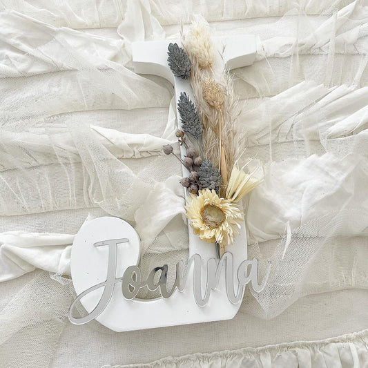 Flowerletters Gray Shadow - Wood Kids World