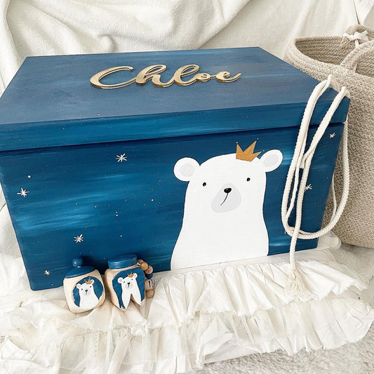 Kiste 3D Eisbär - Wood Kids World