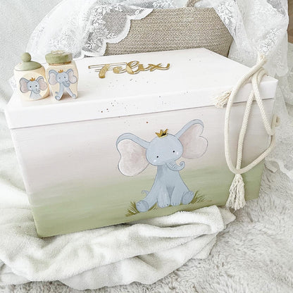 Kiste Elefant 3D - Wood Kids World