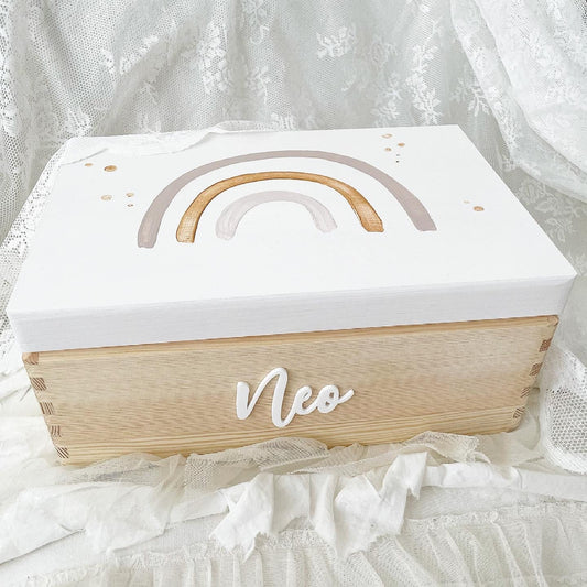 Kiste Rainbow Beige - Wood Kids World