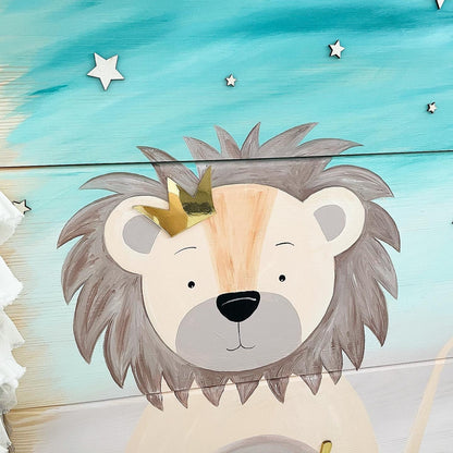Stapelkiste Groß 3er auf Rollen 3D Lion King - Wood Kids World