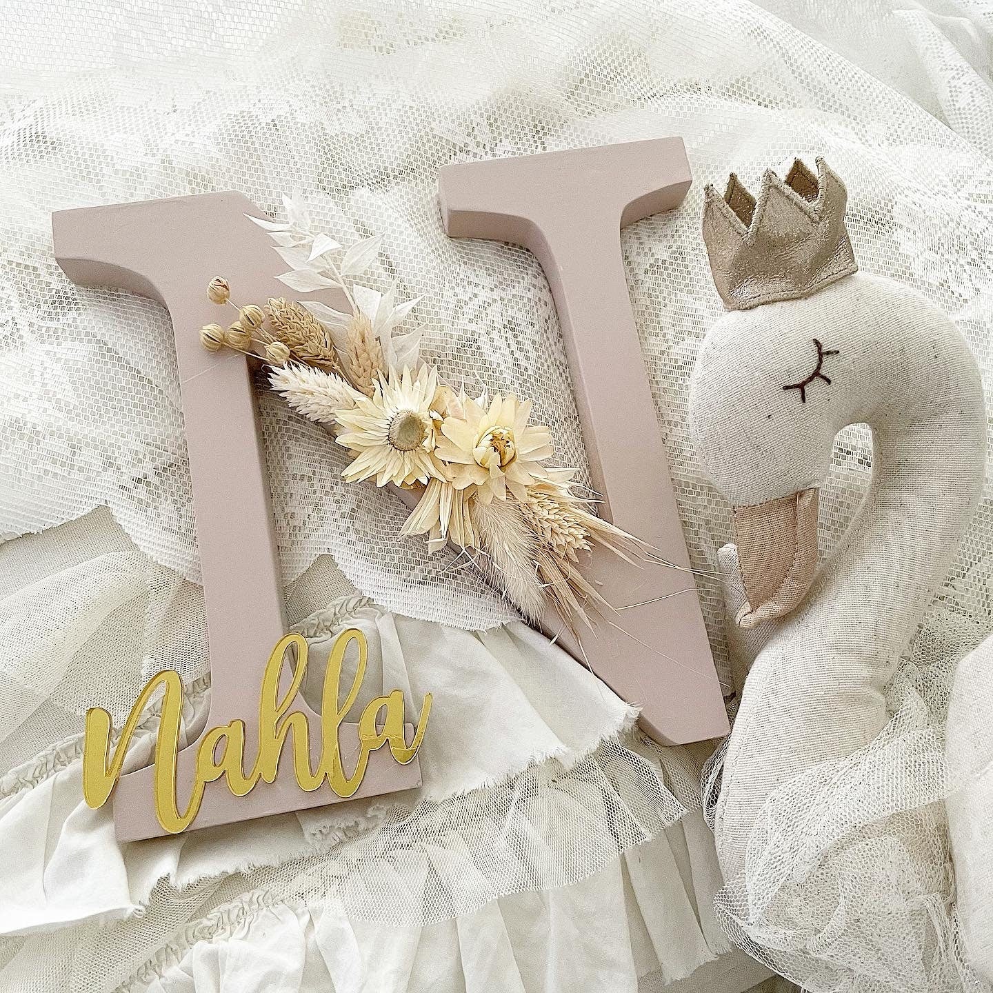 Nude Flowerletters - Wood Kids World