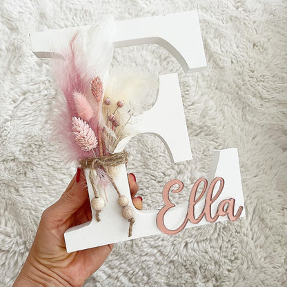 Boholetters rose - Wood Kids World