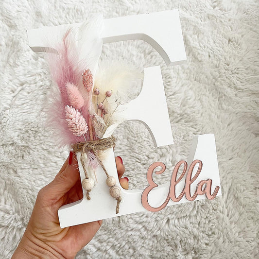 Boholetters rose - Wood Kids World