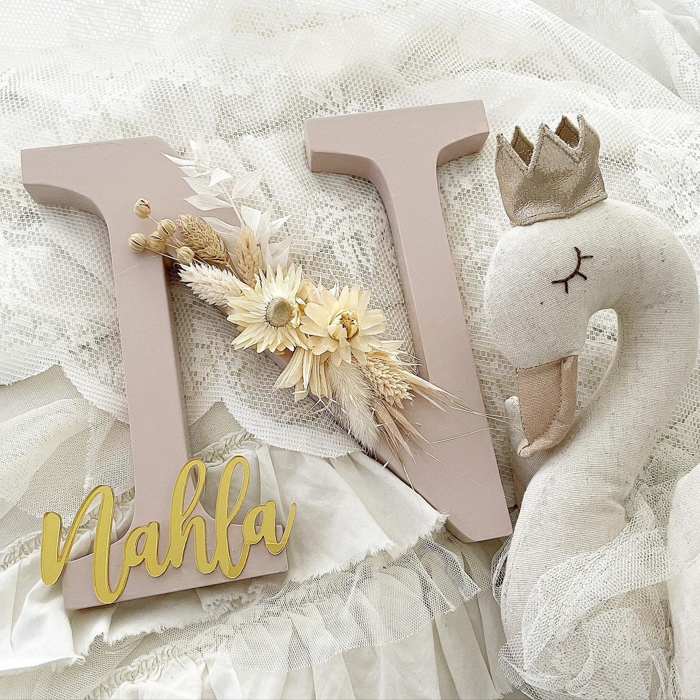 Nude Flowerletters - Wood Kids World