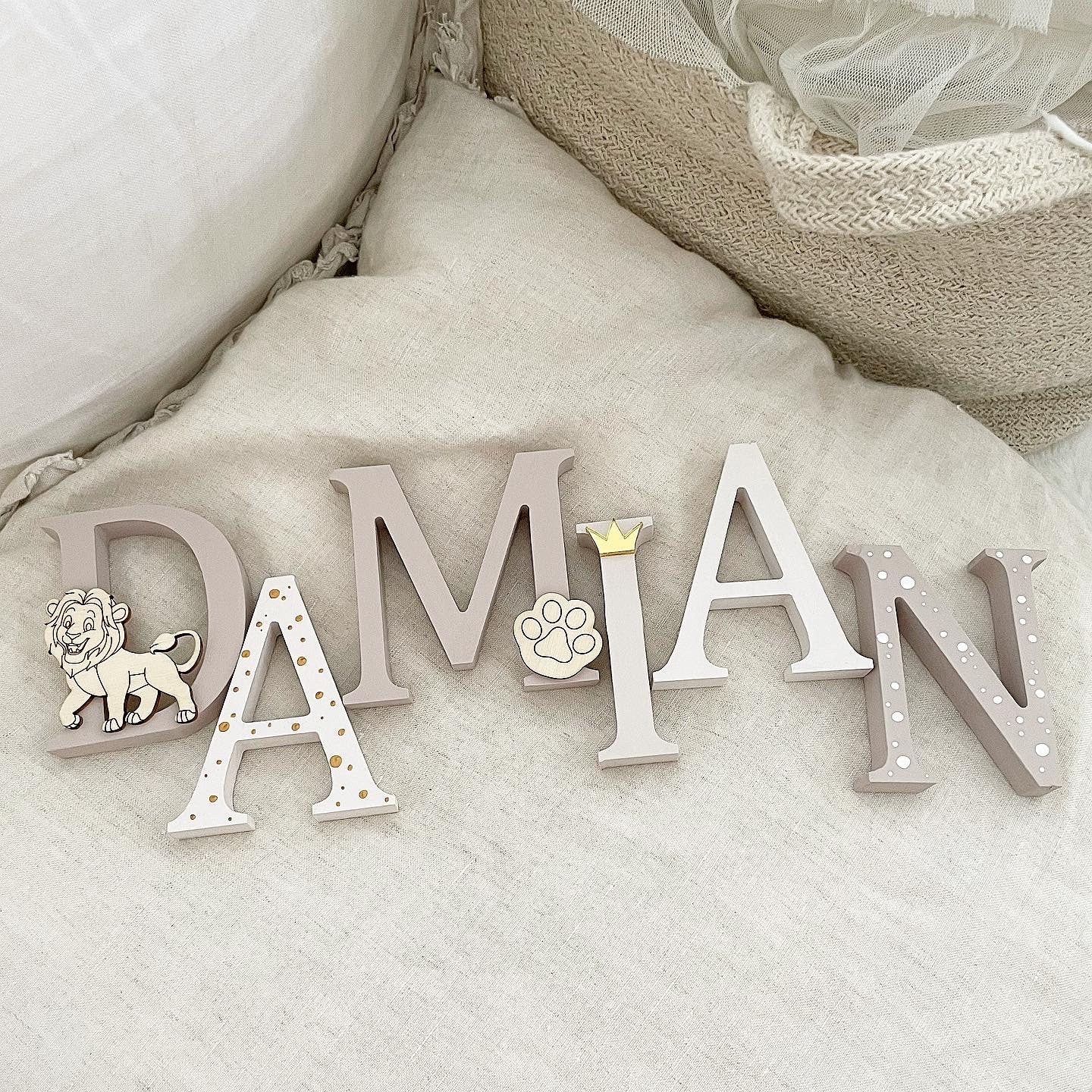 Türname Löwe Taupe - Wood Kids World
