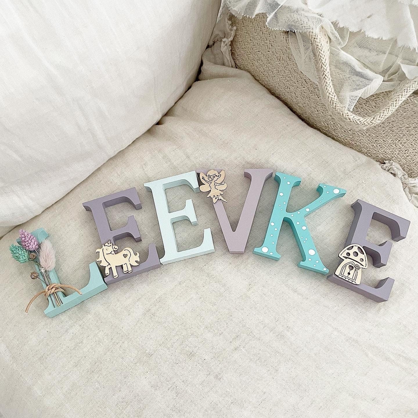 Türname Fairy Dream Lila Mint Deko - Wood Kids World