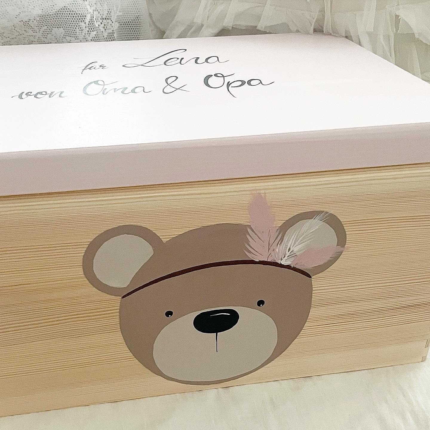 Kiste Boho Bär - Wood Kids World