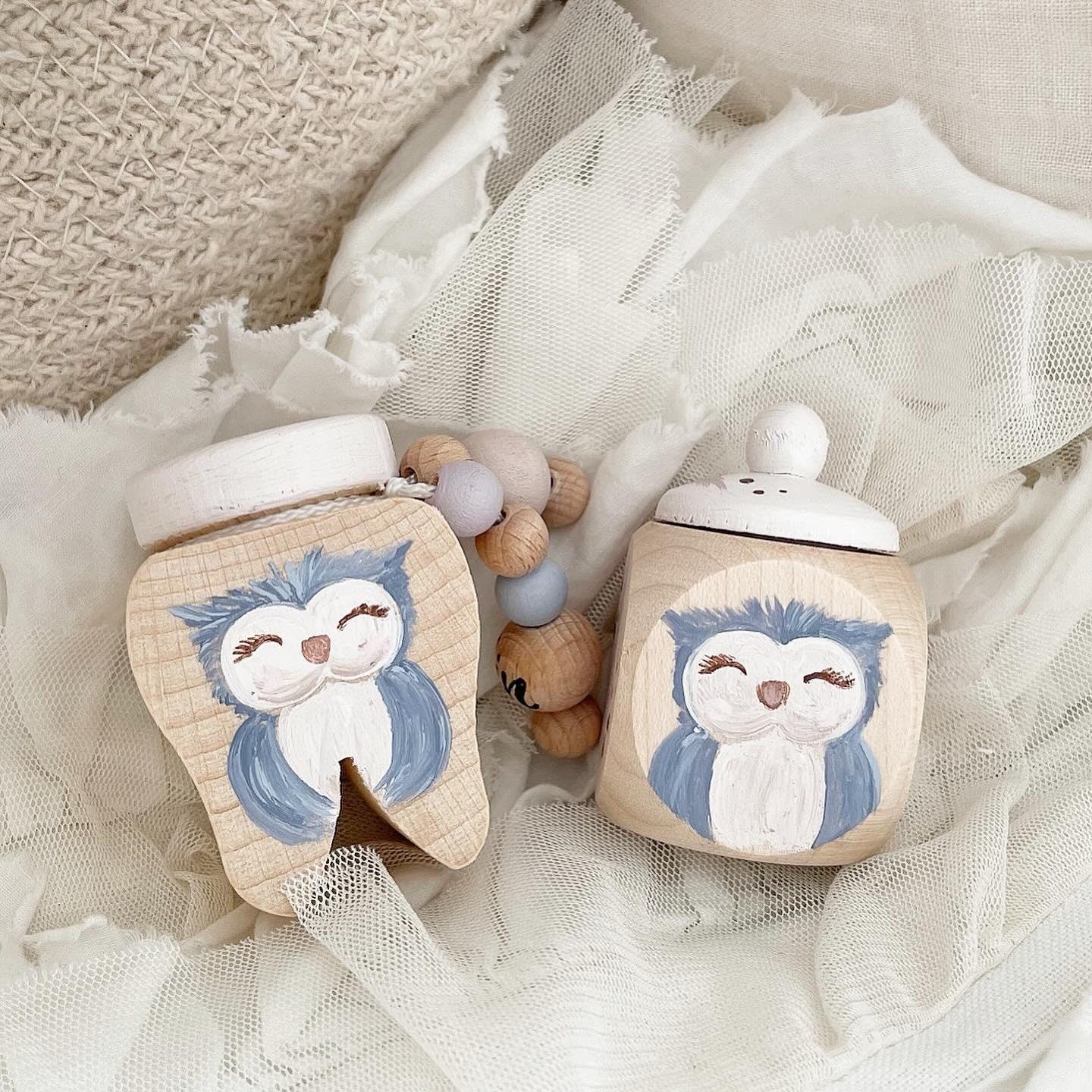 Zahndose, Lockendose Eule - Wood Kids World