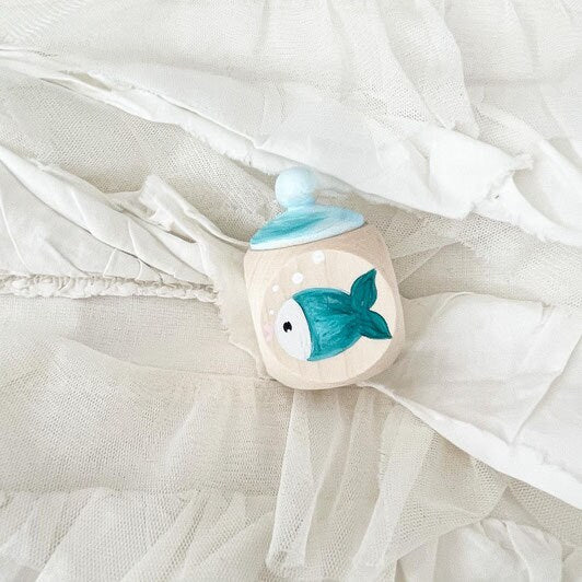 Zahndose, Lockendose  Fisch Mint - Wood Kids World
