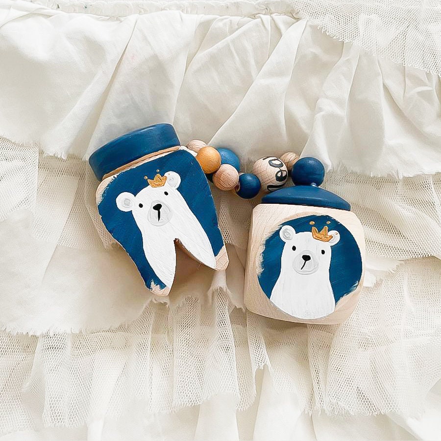 Zahndose, Lockendose Eisbär - Wood Kids World