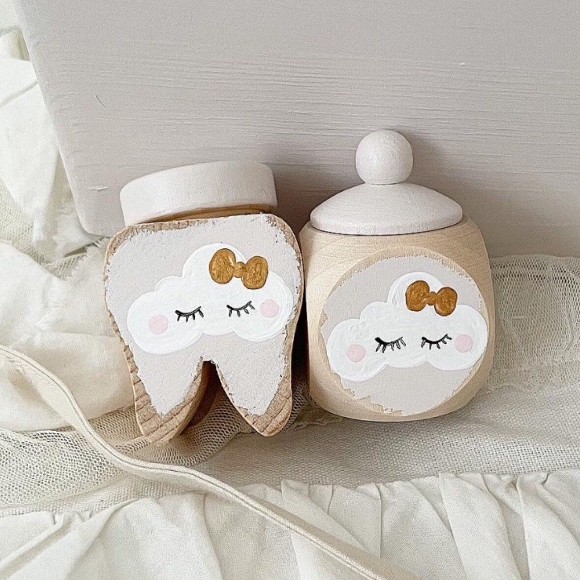 Zahndose, Lockendose Wolke Nude - Wood Kids World
