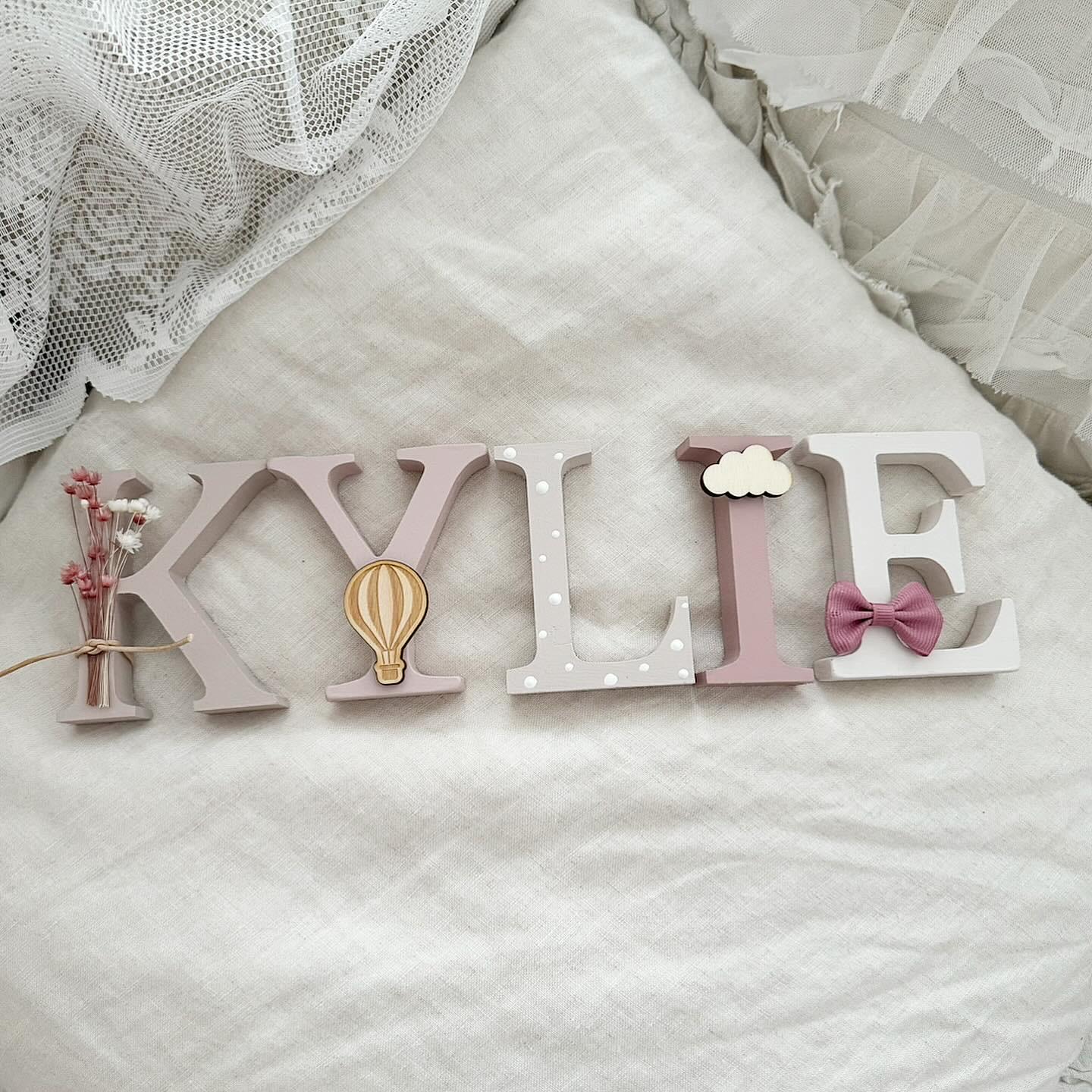 Türname Heißluftballon Rosa/Taupe - Wood Kids World