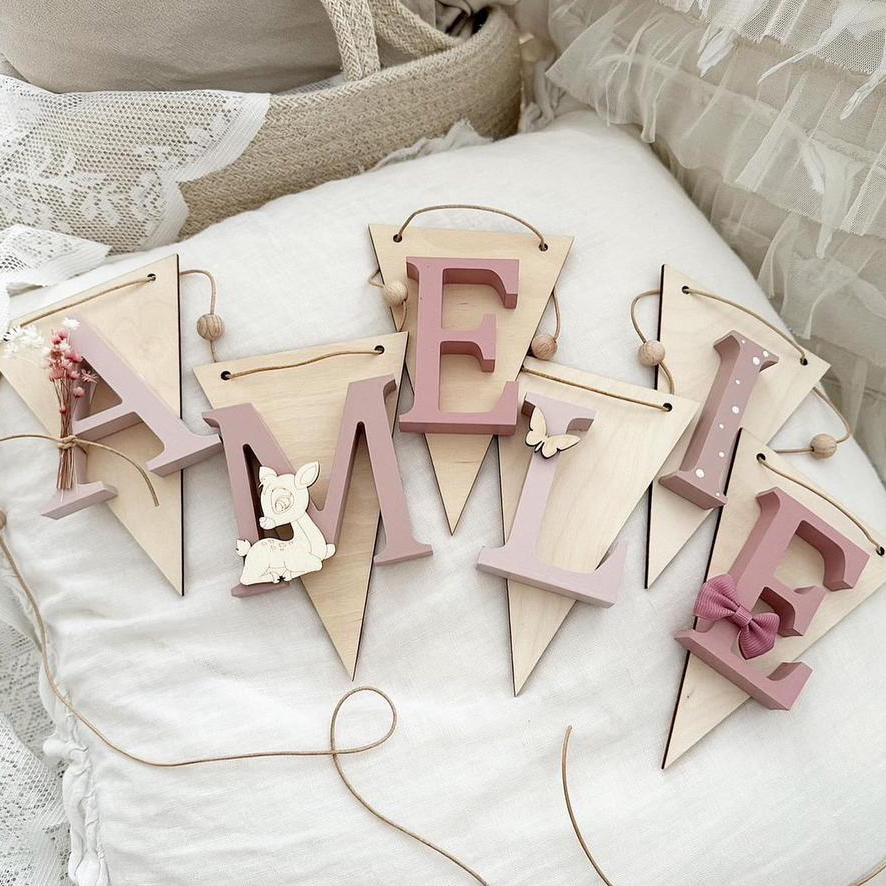 Wimpelkette OH DEER Rose Dream - Wood Kids World