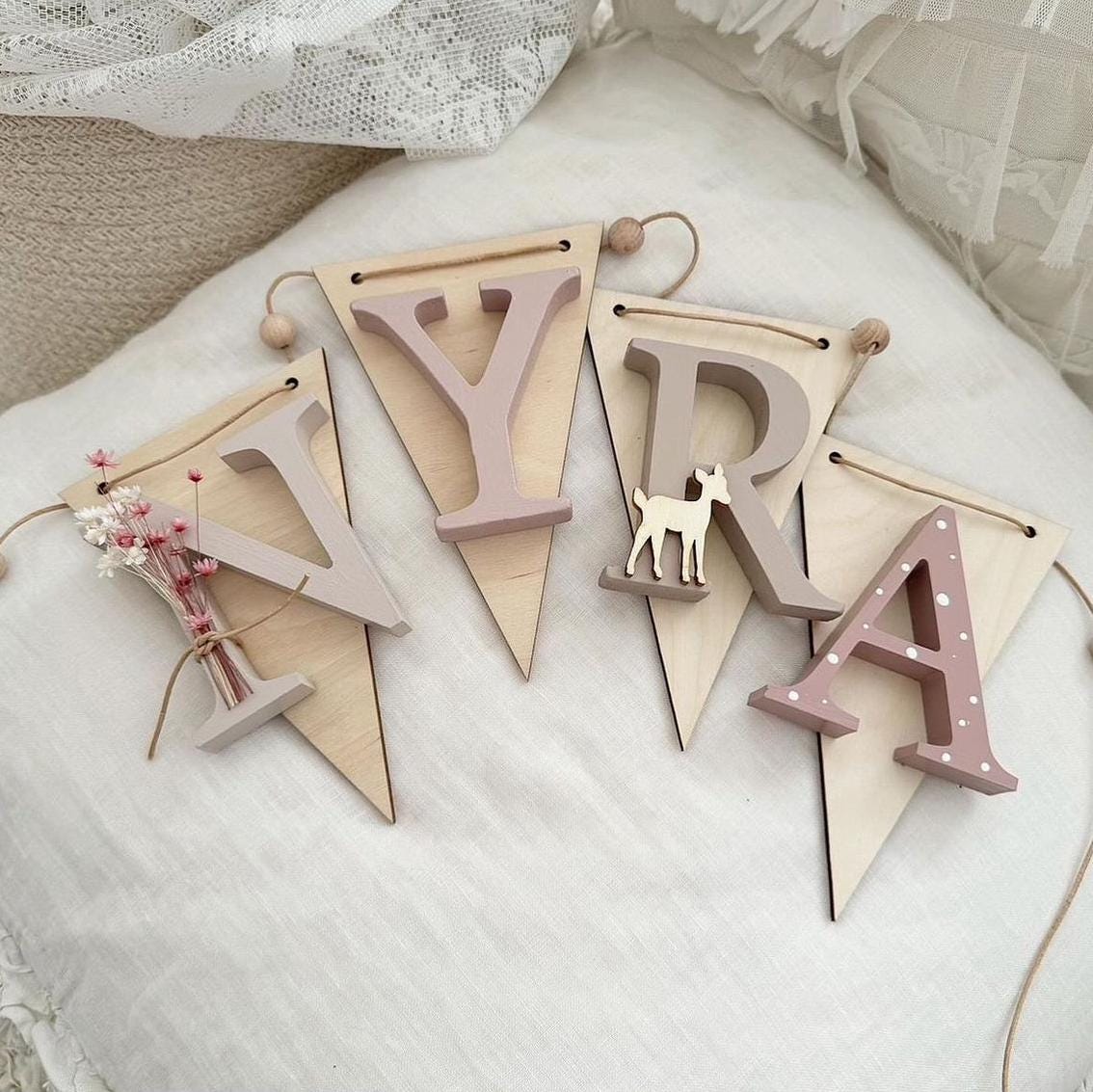Wimpelkette Reh - Wood Kids World