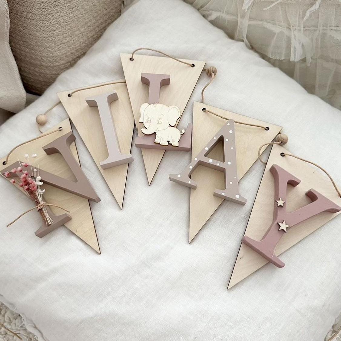 Wimpelkette Elefant - Wood Kids World