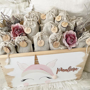 Coffret de l'Avent licorne