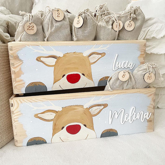 Advent box Little Elk - blue
