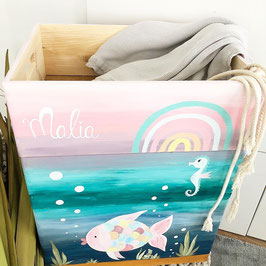 Stacking box large set of 3 Underwater Rainbow