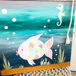 Stacking box large set of 3 Underwater Rainbow