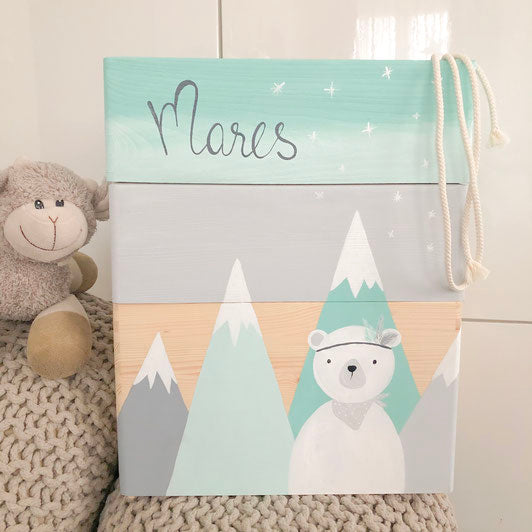 Stapelkiste Groß 3er Set Eisbär