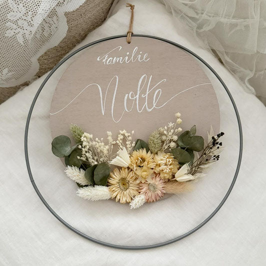 Couronne de porte Fleurs de printemps