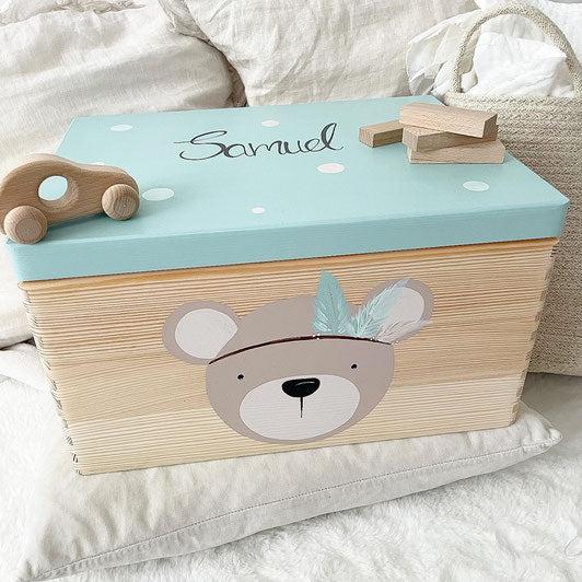 Kiste Boho Bär - Wood Kids World