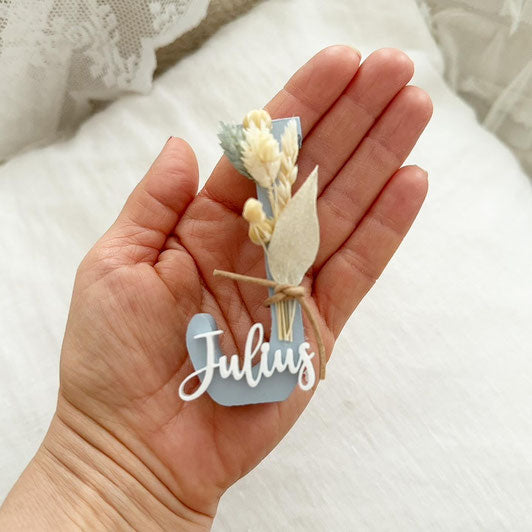 Mini Lettre Bleu Poudré