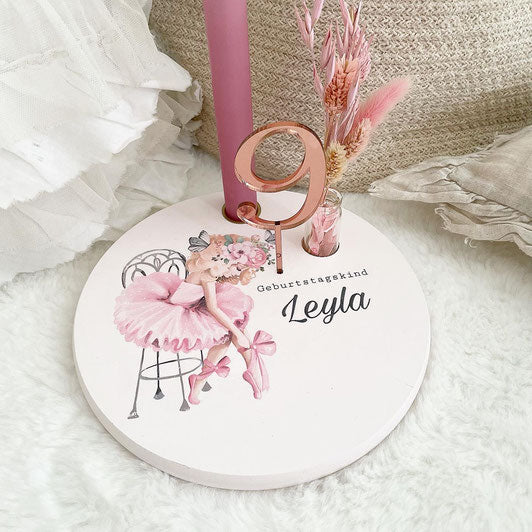 Bandeja de cumpleaños - Silla de bailarina