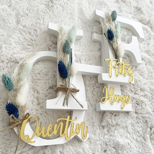 Flowerletters Blue Lagune